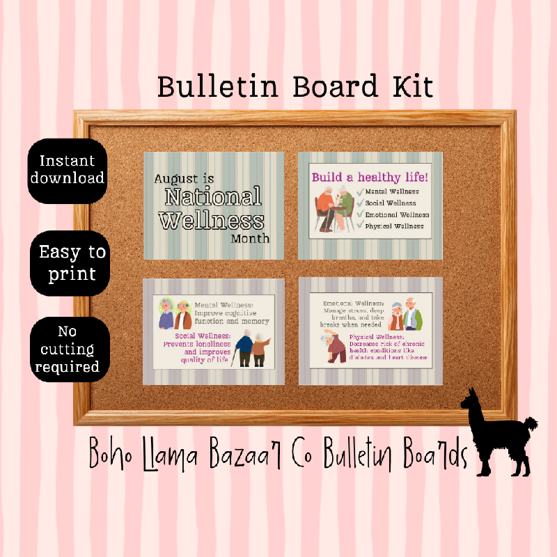 August National Wellness Month Board Kit