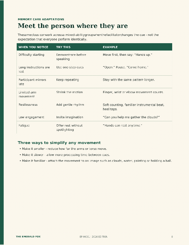 30 Min Emerald Fox Chair Tai Chi 1