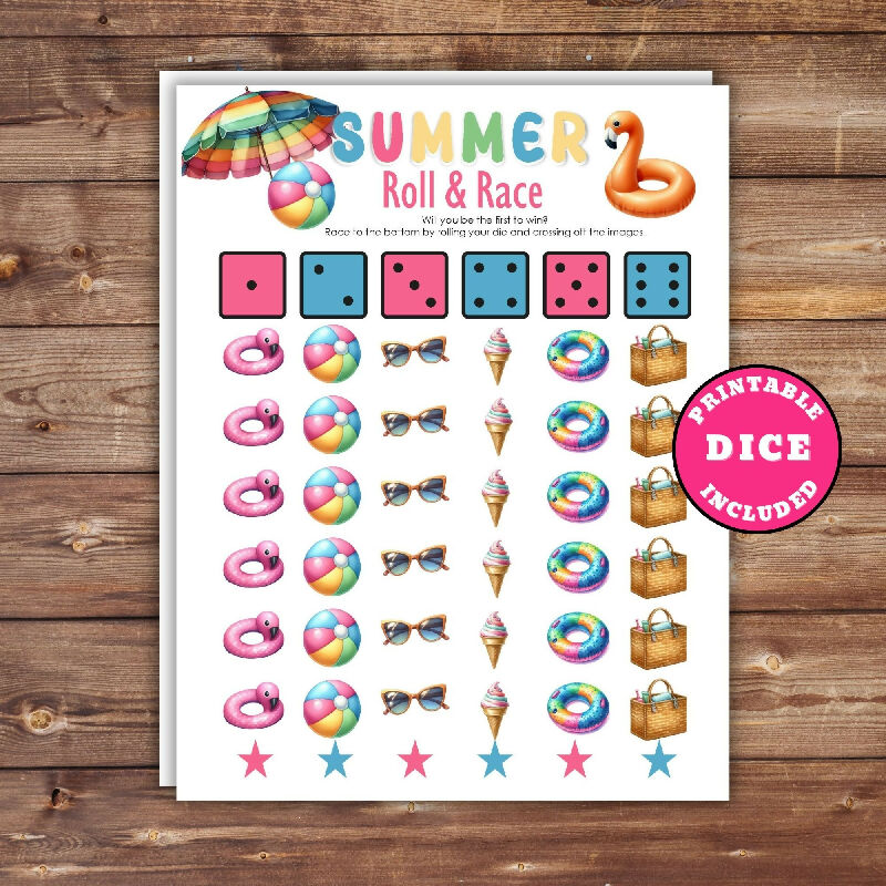 Summer Roll & Race Game