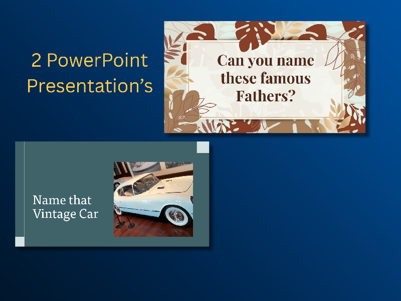 two powerpoint presentations