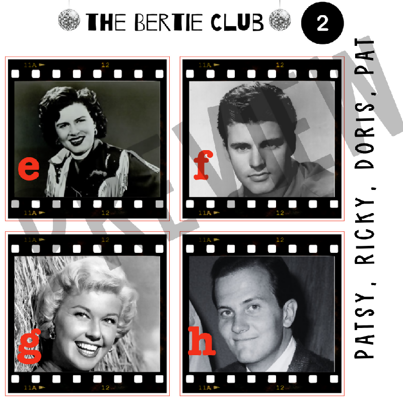 50s & 60s Music Legends Memory Match & Concentration