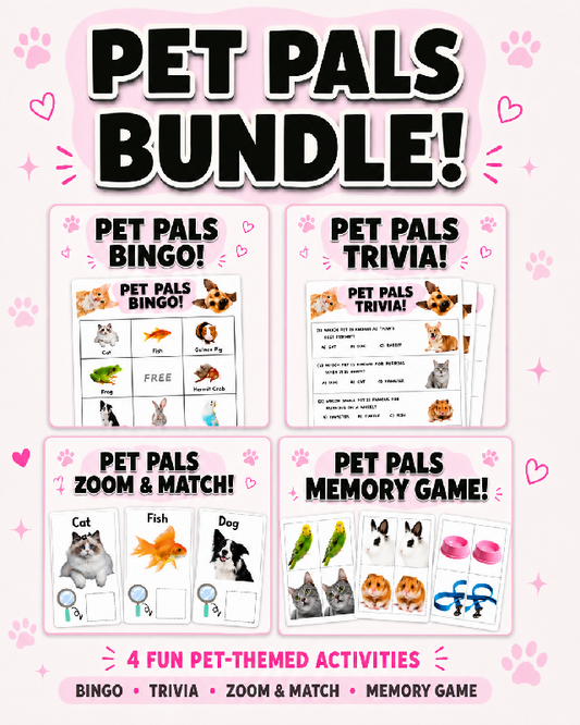 Pet Pals Activity Bundle for Seniors