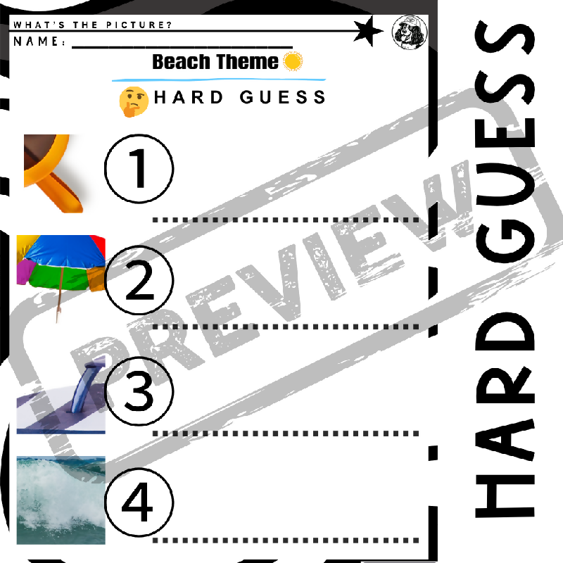 What's the Summer Picture? | Easy, Hard, Group & PowerPoint Versions