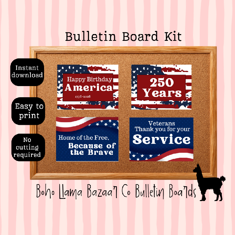 July 4th and Veteran Thank You Board Kit