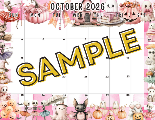 October 2026 Calendar Template #2