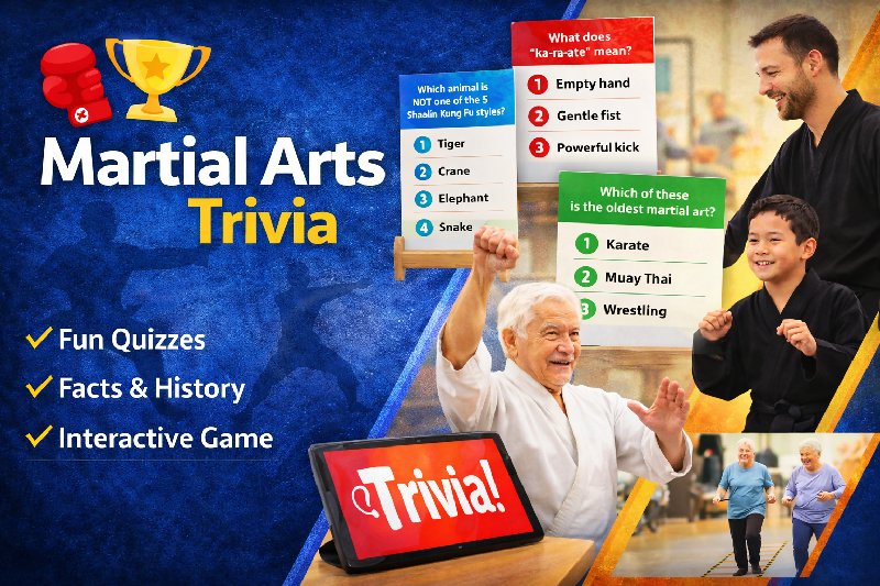 Martial Arts Trivia Game for Adults Vol 2