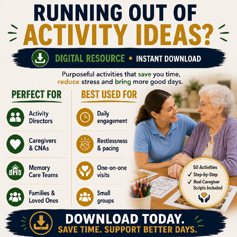 The Busy Hands Breakthrough: 50 Hands On, Scripted, Ready to Run, No to Low Prep Activities for Dementia Care