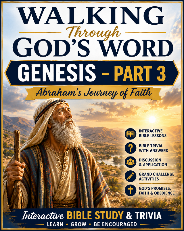 Walking Through God's Word-Genesis Part 3-Bible Study/Trivia For Seniors