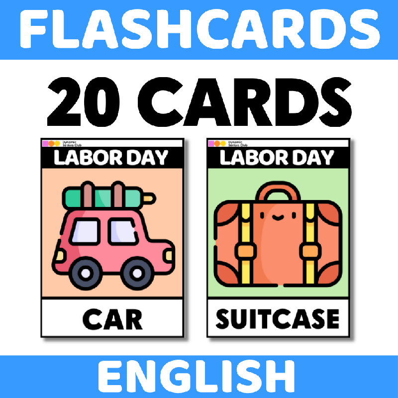 Labor Day Vocabulary Flashcards for Seniors & Memory Care | Brain Fitness & Cognitive Engagement