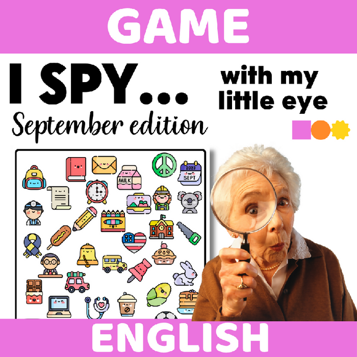 I Spy Printable Game for Seniors & Memory Care | Visual Perception & Cognitive Stimulation Activity | Observation & Brain Fitness Game for Cognitive Engagement