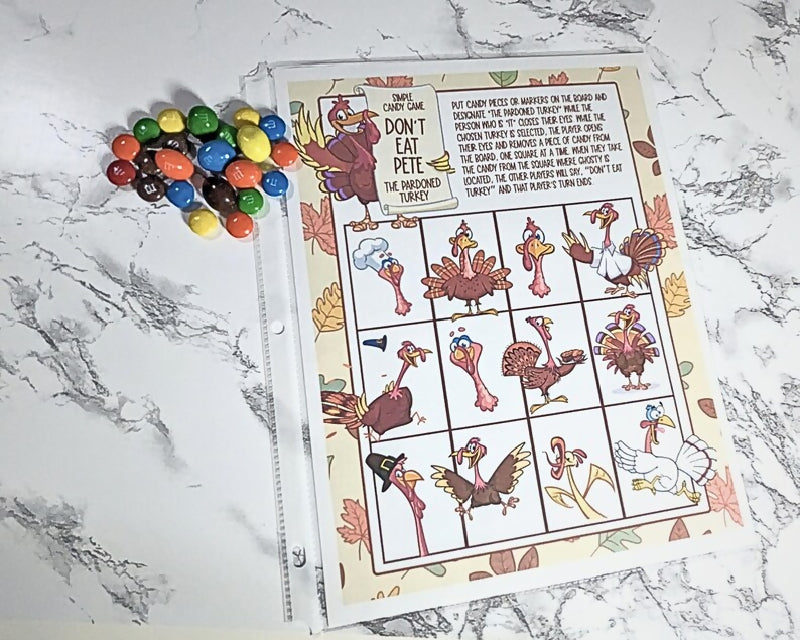 Thanksgiving Bundle, Group Games, Trivia, Leisure Pages, Stationary (Letter Writing) Scavenger Hunt & More