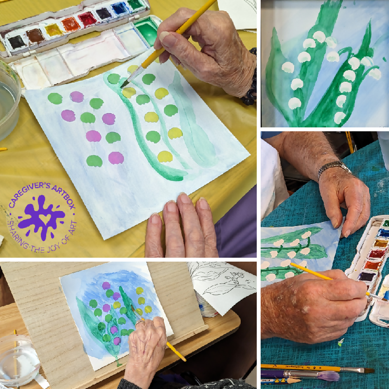 Watercolor Flowers Step-by-Step | Field-Tested for Assisted Living, Skilled Care & Memory Care