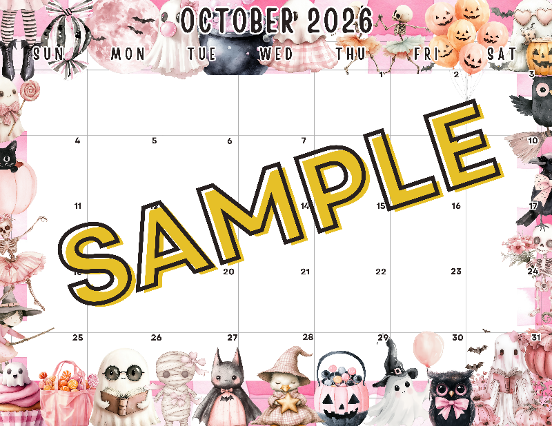 October 2026 Calendar Template #1