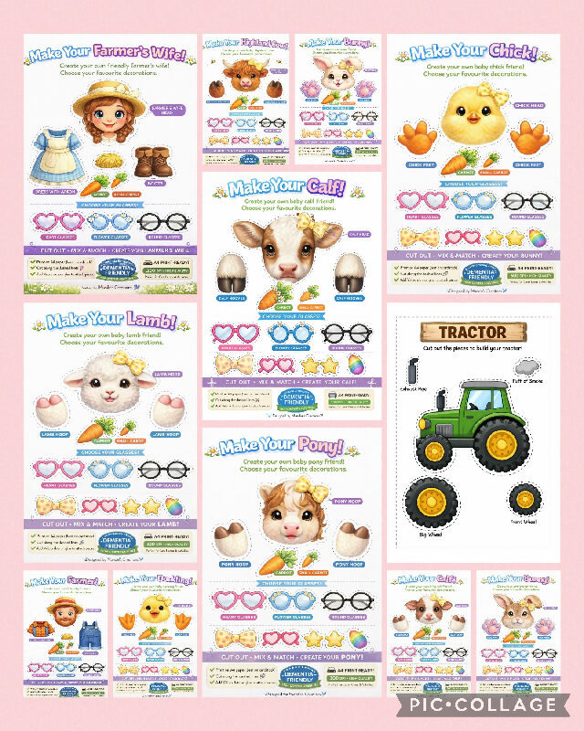 create your own animals and farm characters