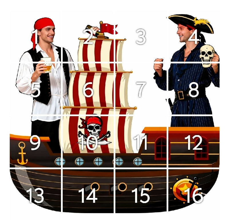Pirate Ship Photo Prop for Seniors |Printable Activity Board