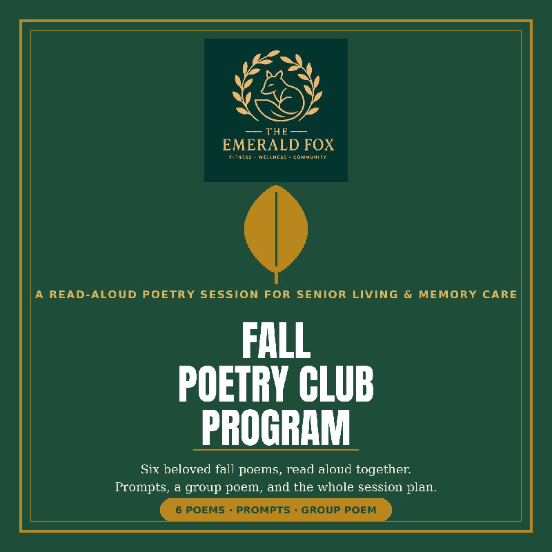 Fall Poetry Club Program — Read-Aloud Poetry Session for Seniors & Memory Care