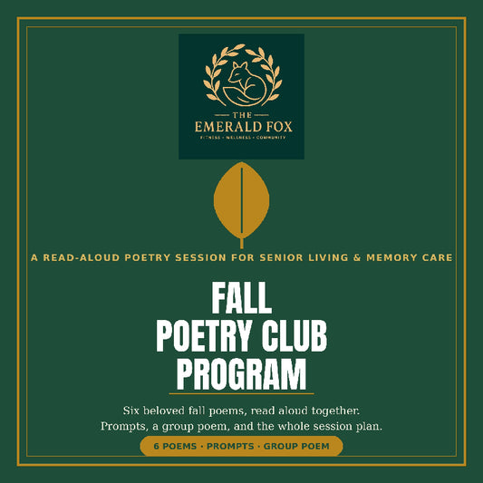 Fall Poetry Club Program — Read-Aloud Poetry Session for Seniors & Memory Care