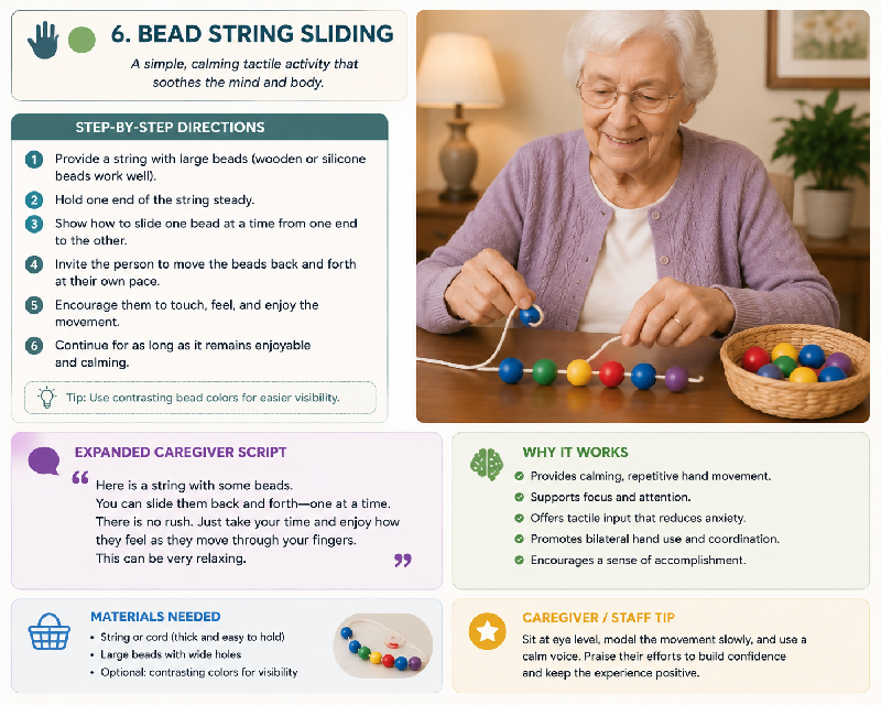 🧠 Calm in Minutes: 50 Instant Calm Activities for Dementia Care