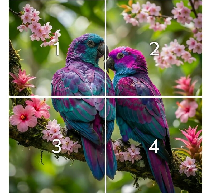 parrot posters/puzzles