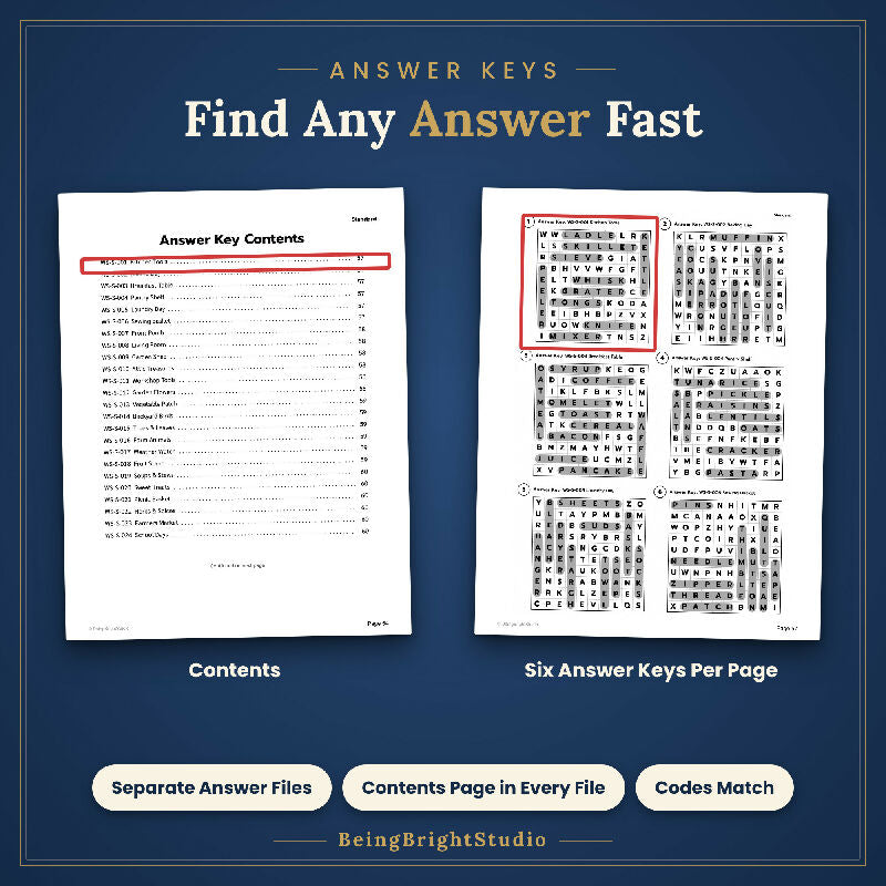 Extra Large Print Word Search & Crossword Activity Pack for Seniors, 100 Printable Puzzles, Facility Use License
