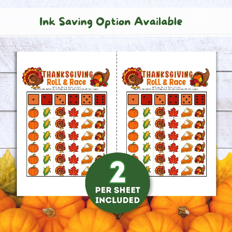 Print 2 cards per US Letter Size Page of this fun Thanksgiving Icebreaker Game for Older Adults or Kids