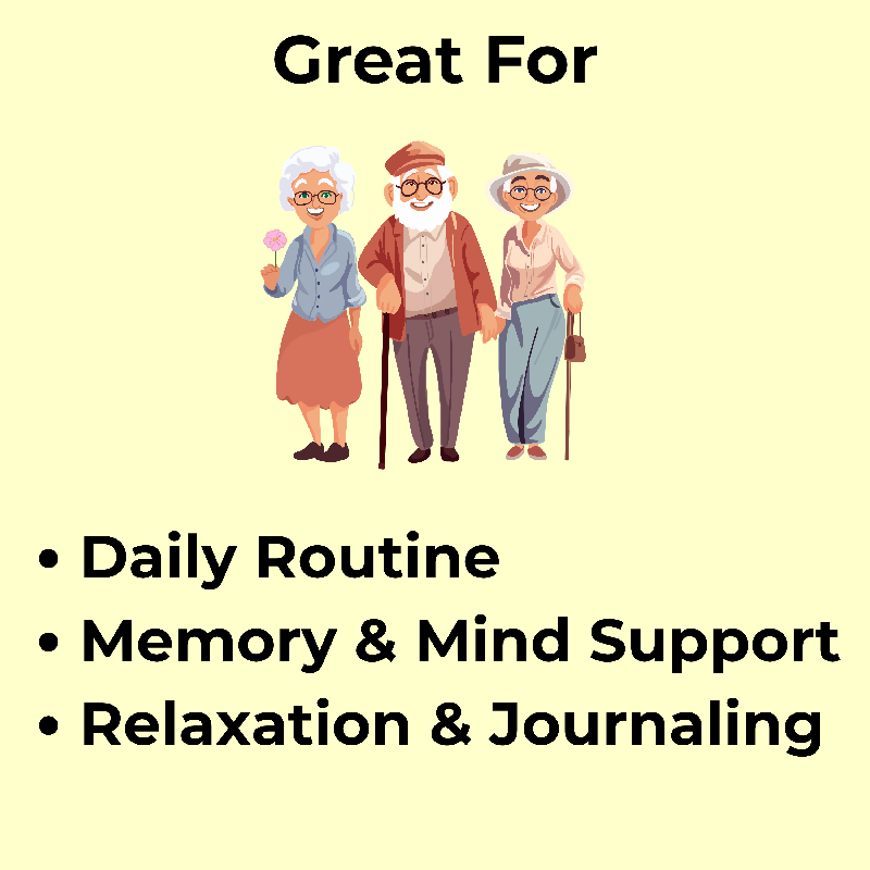 Daily Memory Journal for Seniors | Large Print Writing PDF