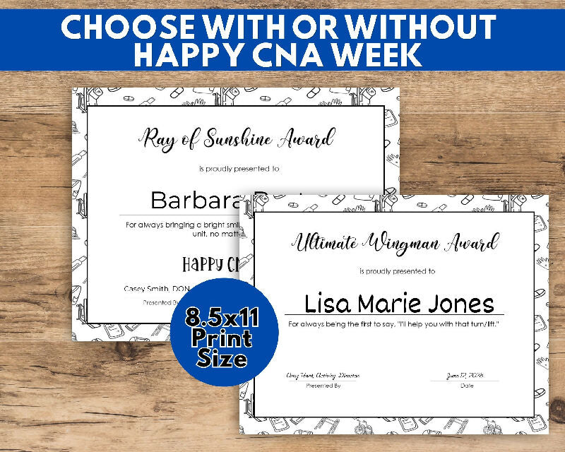 CNA Recognition Awards Bundle