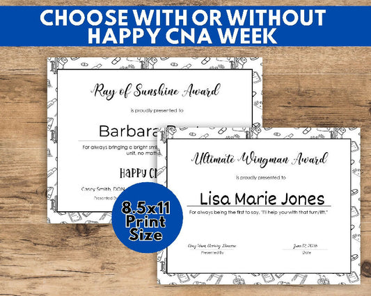 CNA Recognition Awards Bundle