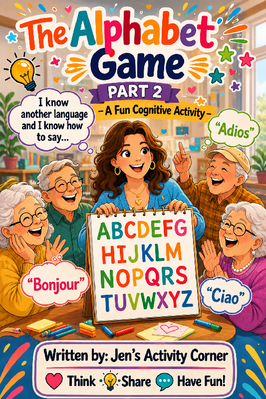 The Alphabet Game-Part 2-A Cognitive Game For Seniors