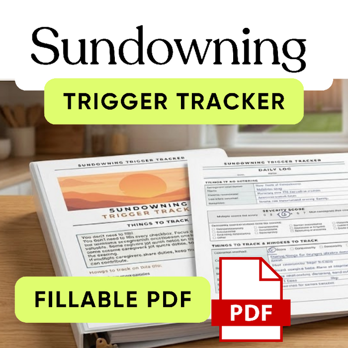 Sundowning Trigger Tracker for Activity Directors | Fillable PDF for Memory Care & Dementia Programming