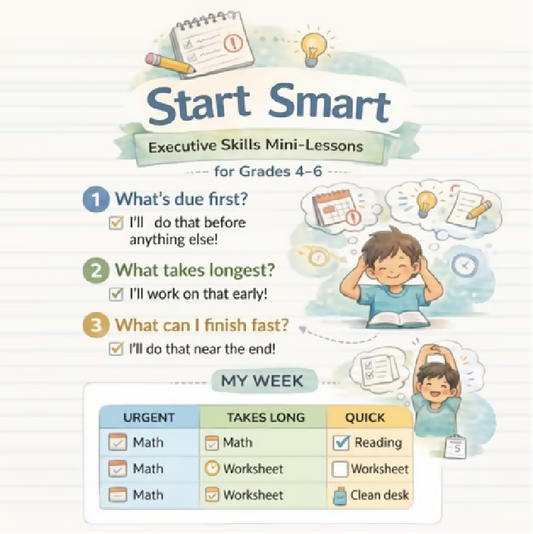 Executive Functioning Activities for Kids | Task Initiation, Planning & Focus