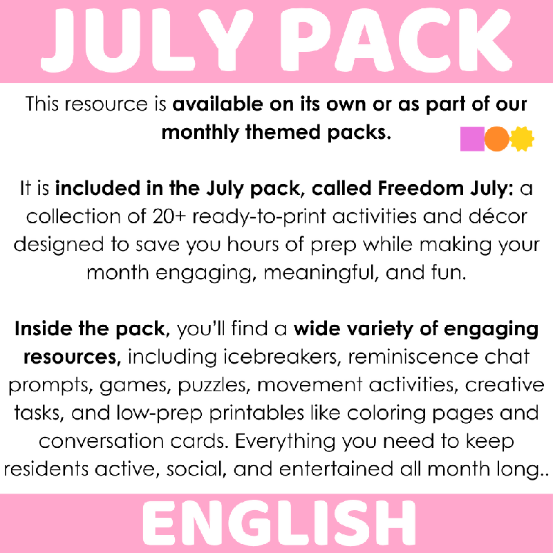 The Unfair Game - Trivia Style Game - Month of July Edition
