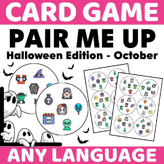 Halloween Pair Me Up | Spot It–Inspired Visual Matching Game for Seniors & Memory Care | Brain Fitness, Cognitive Stimulation & Interactive Visual Scanning Activity - October Find the Matching Pair - Cards Game