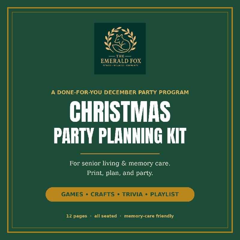Christmas Party Planning Kit — Complete December Party Program for Senior Living