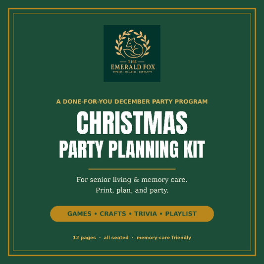 Christmas Party Planning Kit — Complete December Party Program for Senior Living