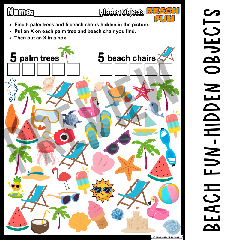 Summer Fun Activity Pack for Seniors | Hidden Objects, Word Searches & Word Scrambles
