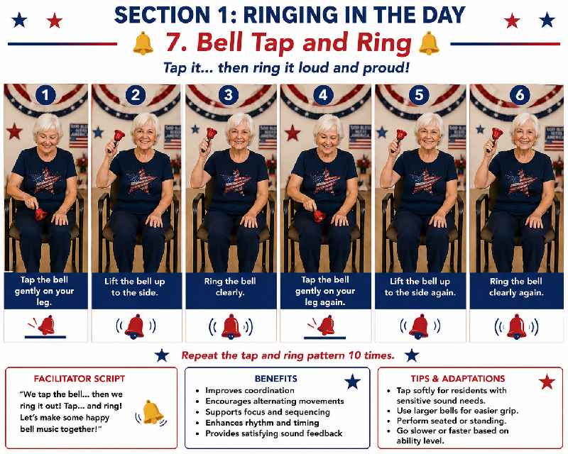 🔔 Let Freedom Ring! Patriotic Bell Choir Movement Program for Seniors