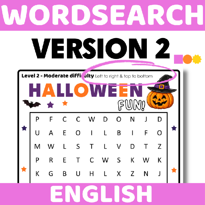 October Halloween Word Search Puzzle | Fall Cognitive Stimulation Activity for Seniors, Memory Care & Older Adults | Halloween Wordsearch Brain Game