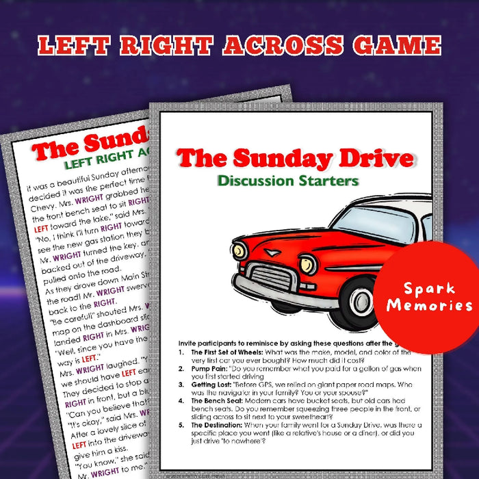 The Sunday Drive – A Nostalgic Left Right Across Game for Seniors