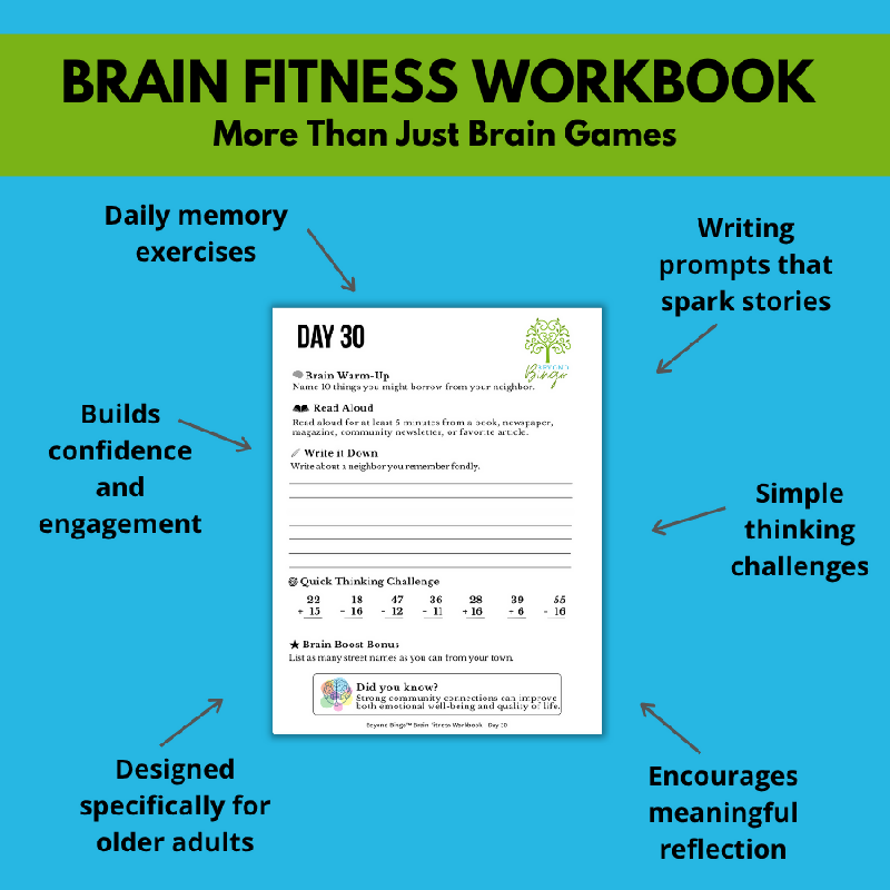 Brain Fitness Workbook Volume 1: Growing Memories