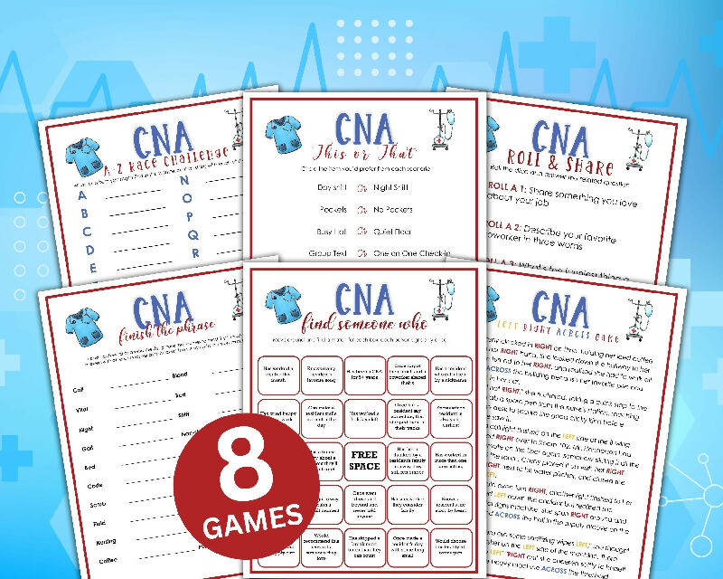 CNA Week Game Bundle - Staff Appreciation Activities