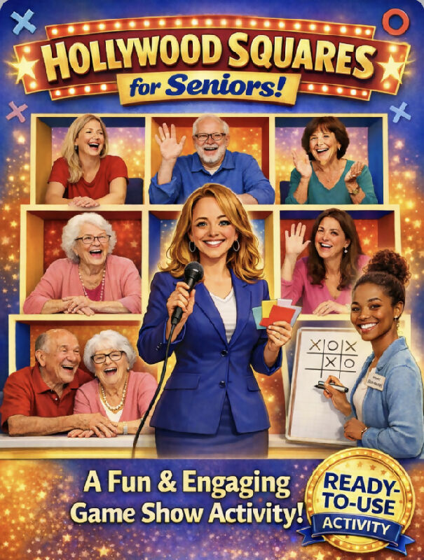 Hollywood Squares Trivia Game for Seniors | Interactive Group Activity