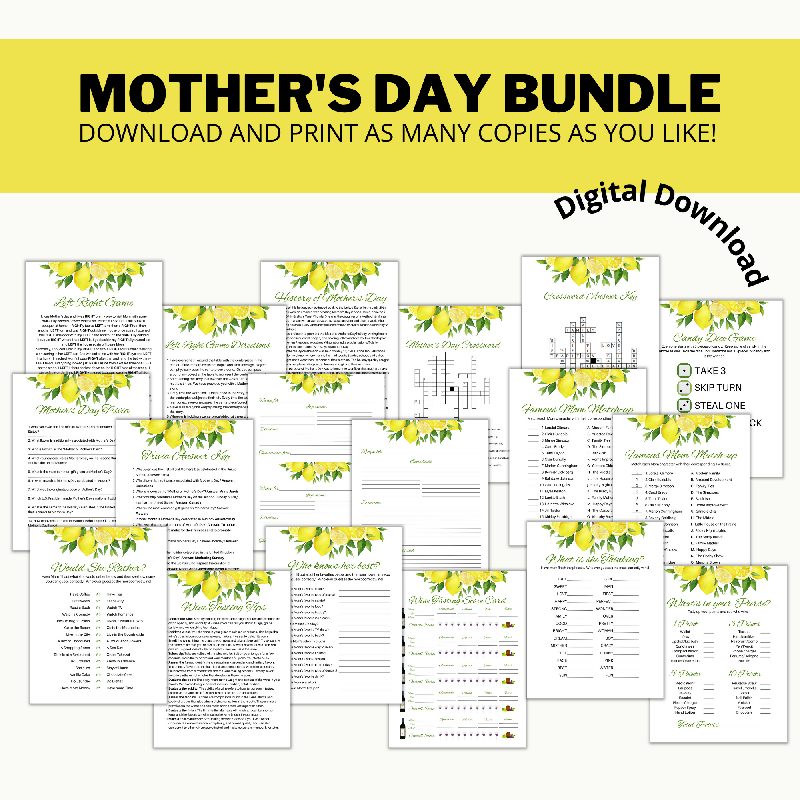 Mother's Day Activity Bundle for Seniors