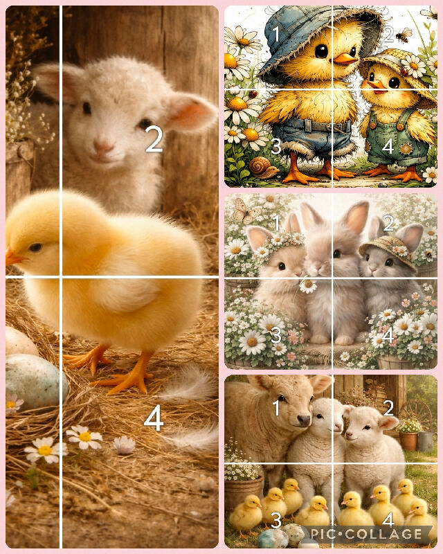 baby farm animals 4 in 1 odf file