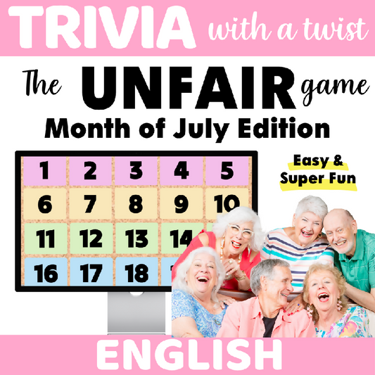 The Unfair Game - Trivia Style Game - Month of July Edition