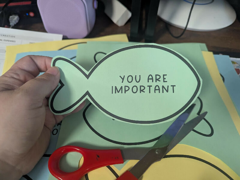 Fishing for Compliments, Printable Affirmation Cards, Protocol Included for Self Esteem Group Activity