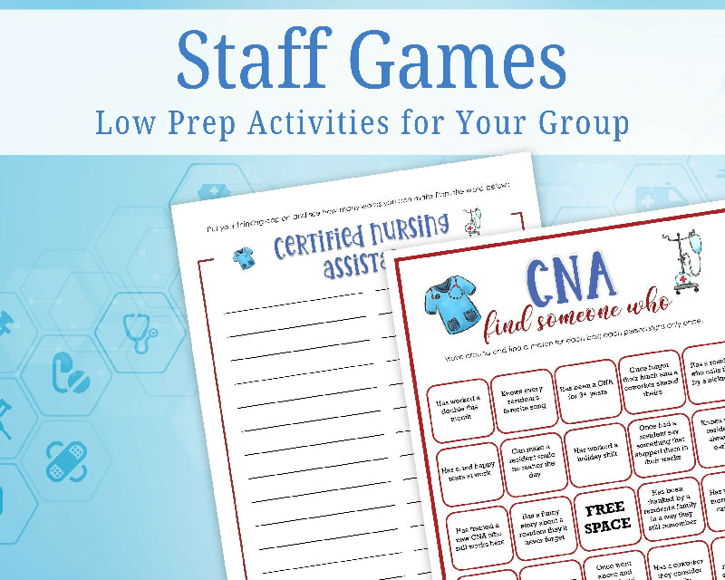 CNA Week Game Bundle - Staff Appreciation Activities