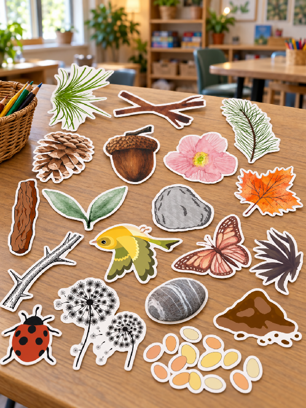 Nature Scavenger Hunt Bundle, Outdoor Games Camping Theme Activity: Nature, Colors, Selfies & Camping Edition