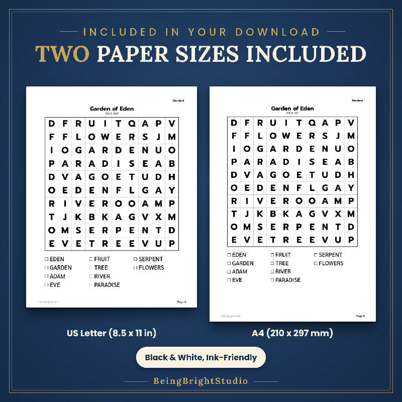 Extra Large Print Christian Word Search for Activity Directors, 100 Printable Puzzles, Bonus Bingo Cards
