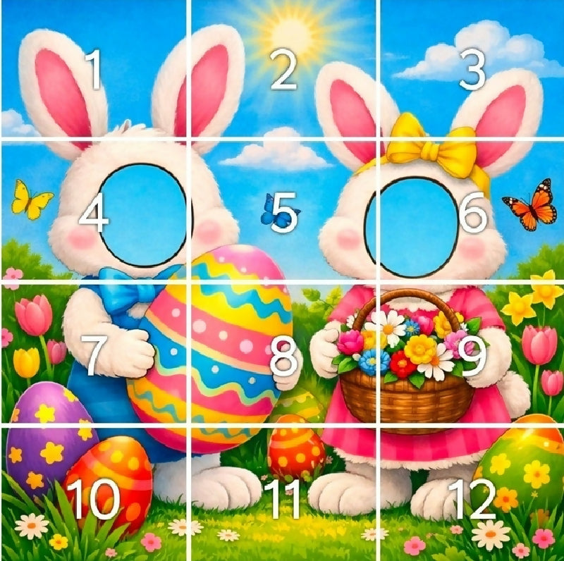 easter bunnie photo frame
